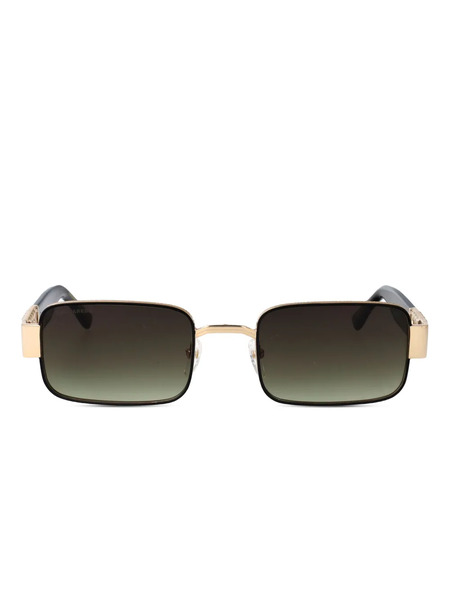  Dsquared2 Eyewear D2 0156 Logo-plaque Rectangle Sunglasses - Black 