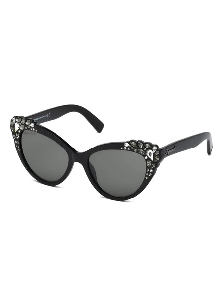  Dsquared2 Eyewear Embellished Cat-eye Sunglasses - Black 