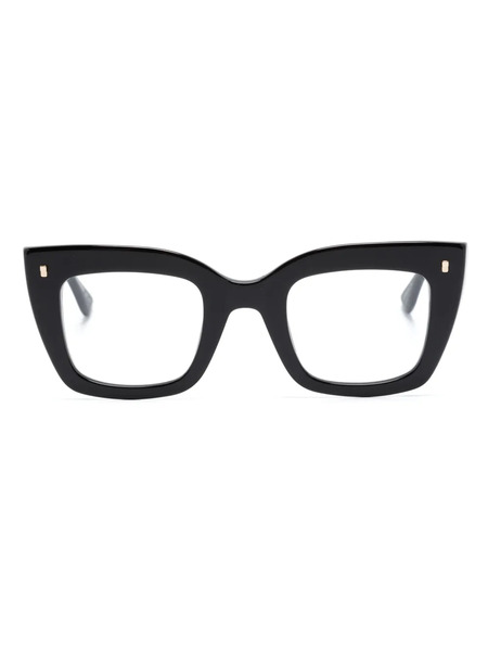  Dsquared2 Eyewear Hype Glossy Butterfly-frame Glasses - Black 
