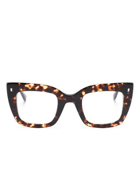  Dsquared2 Eyewear Hype Tortoiseshell Butterfly-frame Glasses - Brown 
