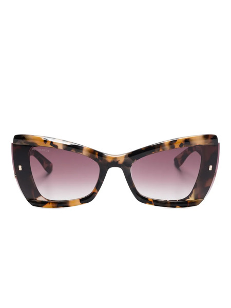  Dsquared2 Eyewear Tortoiseshell Cat-eye Sunglasses - Brown 