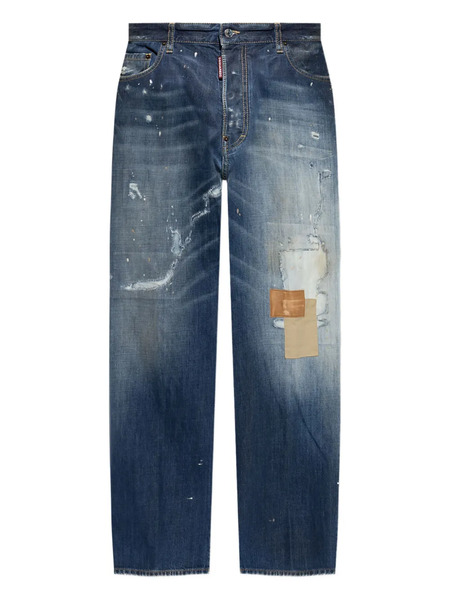  Dsquared2 Faded Patchwork Jeans - Blue 
