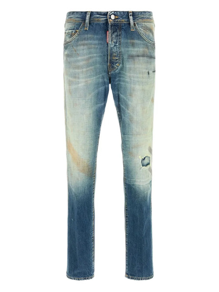  Dsquared2 Faded Patchwork Jeans - Blue 