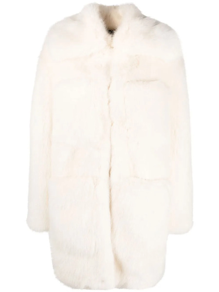  Dsquared2 Faux-fur Oversized Coat - White 