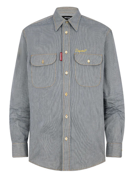  Dsquared2 Flap-pocket Shirt - Grey 
