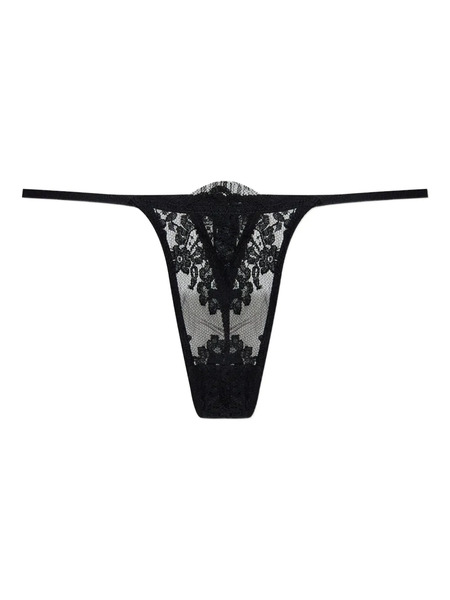  Dsquared2 Floral-lace Thong - Black 