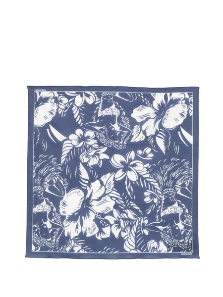  Dsquared2 Floral-print Scarf - Blue 