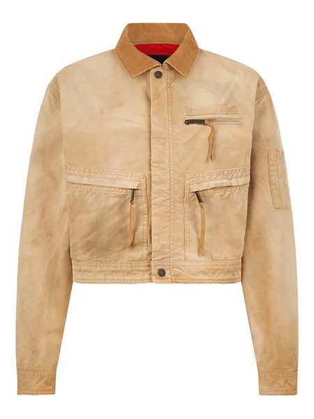 Dsquared2 Garment-dyed Bomber Jacket - Neutrals 