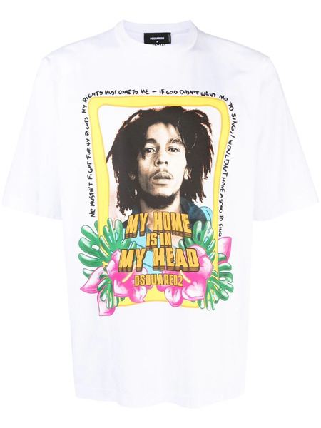  Dsquared2 Graphic-print Short-sleeved T-shirt - White 