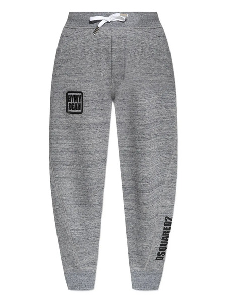  Dsquared2 Gym Dean Drawstring Logo Tack Pants - Grey 