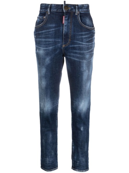  Dsquared2 High-waist Cropped Jeans - Blue 