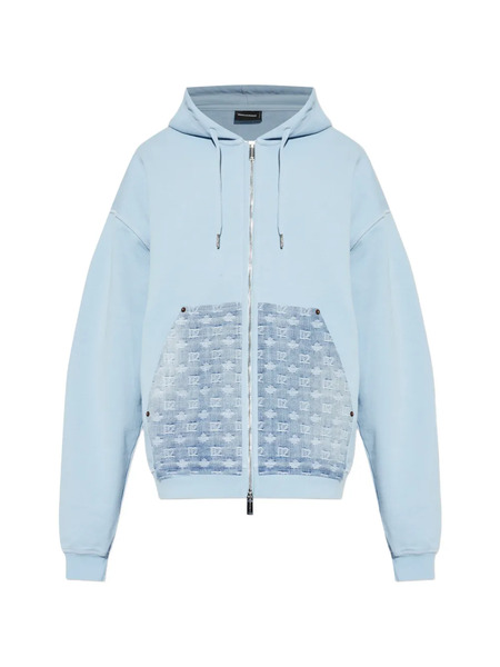  Dsquared2 Hooded Patterned Jacket - Blue 