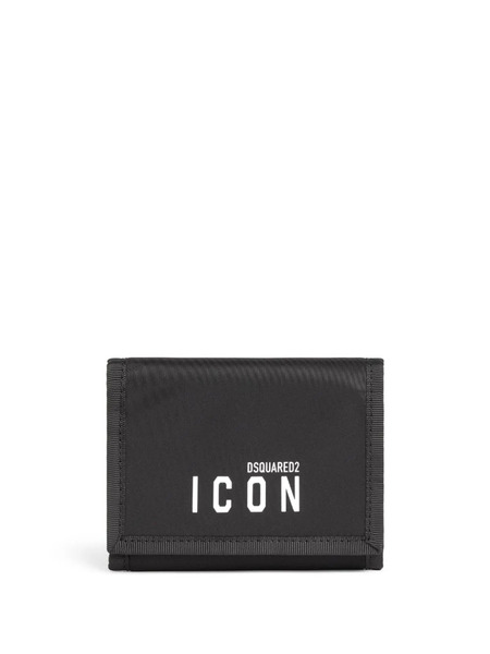  Dsquared2 Icon Logo-print Folded Wallet - Black 
