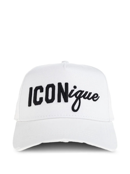  Dsquared2 Iconique Logo-embroidery Baseball Cap - White 