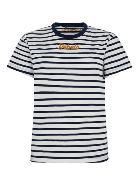  Dsquared2 Just Right Fit Striped T-shirt - White 