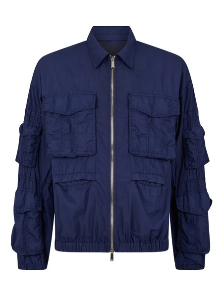  Dsquared2 Kaban Cargo Dyed Zip Jacket - Blue 