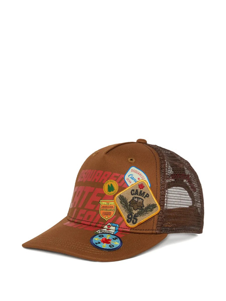  Dsquared2 Kids Appliqué-detail Baseball Cap - Brown 