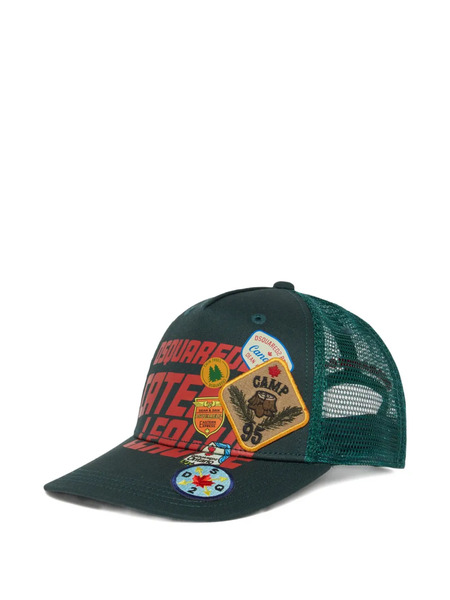  Dsquared2 Kids Appliqué Mesh Cap - Green 