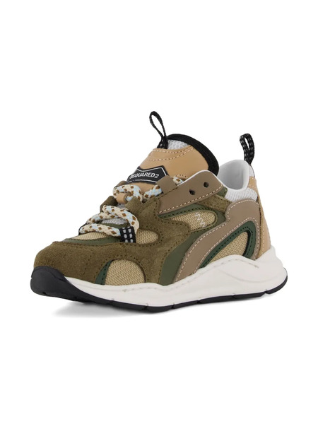  Dsquared2 Kids Bubble Suede Sneakers - Green 