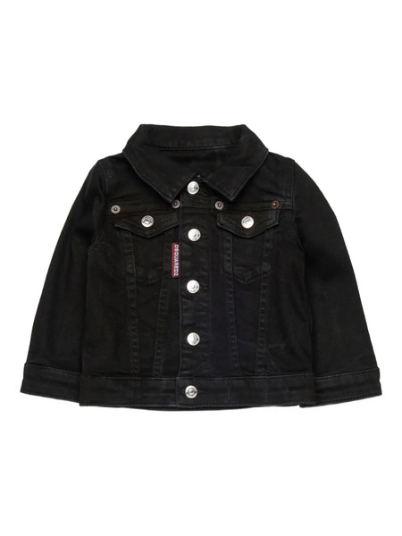  Dsquared2 Kids Buttoned Print Jacket - Black 