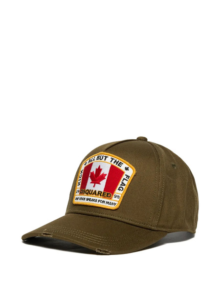  Dsquared2 Kids Canadian Flag Cap - Green 