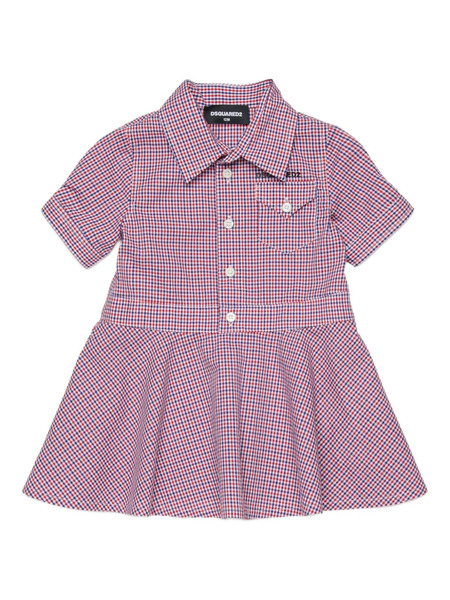  Dsquared2 Kids Checked Short-sleeve Dress 