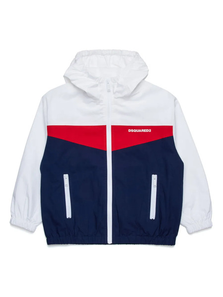 Dsquared2 Kids Colour-block Bomber Jacket - Blue 