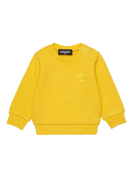  Dsquared2 Kids Cotton Sweatshirt - Dq218 Yellow 