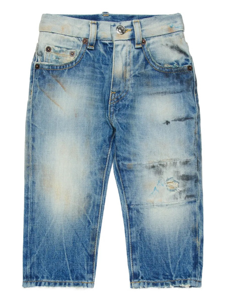  Dsquared2 Kids Distressed Loose Jeans - Blue 