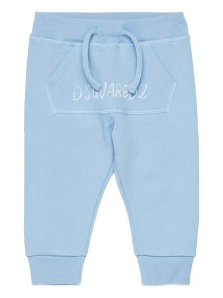  Dsquared2 Kids Drawstring Track Pants - Blue 