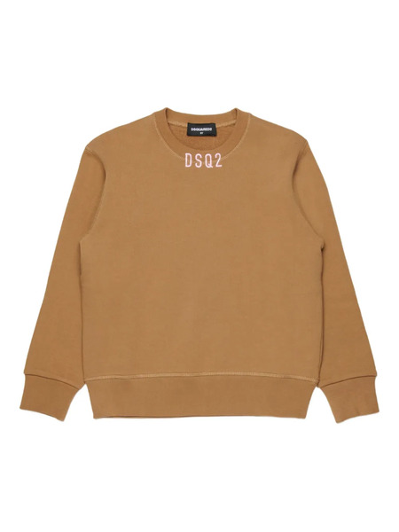  Dsquared2 Kids Embroidered-logo Sweatshirt - Neutrals 