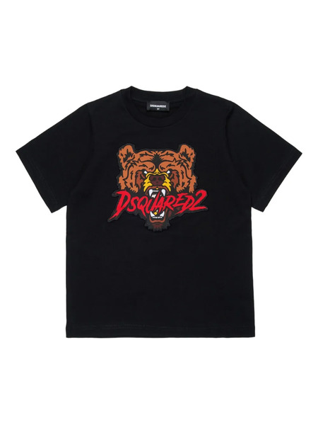  Dsquared2 Kids Embroidered T-shirt - Black 