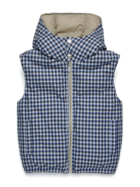  Dsquared2 Kids Gingham-check Gilet - Blue 