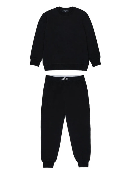  Dsquared2 Kids Icon Logo Pajama Set - Black 