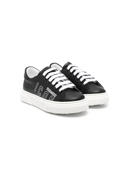  Dsquared2 Kids Icon Logo-print Sneakers - Black 