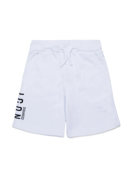  Dsquared2 Kids Icon Logo Track Shorts - White 