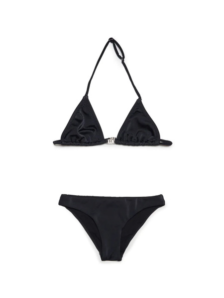  Dsquared2 Kids Icon-plaque Logo-print Bikini Set - Black 