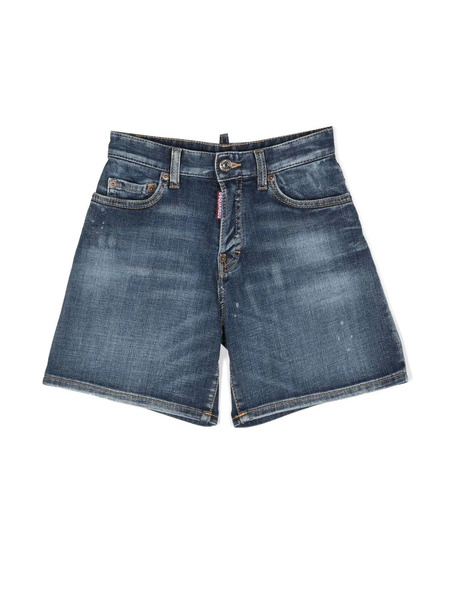 Dsquared2 Kids Knee-length Denim Shorts - Blue 