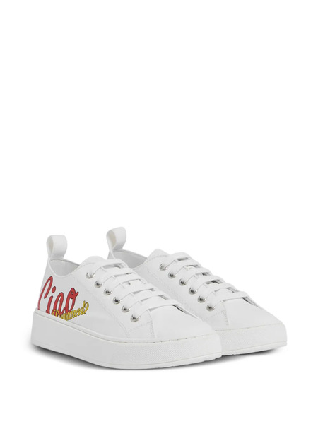  Dsquared2 Kids Lace-up Sneakers - White 