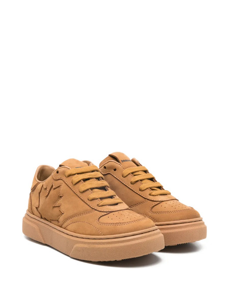  Dsquared2 Kids Leaf-embellishment Sneakers - Brown 