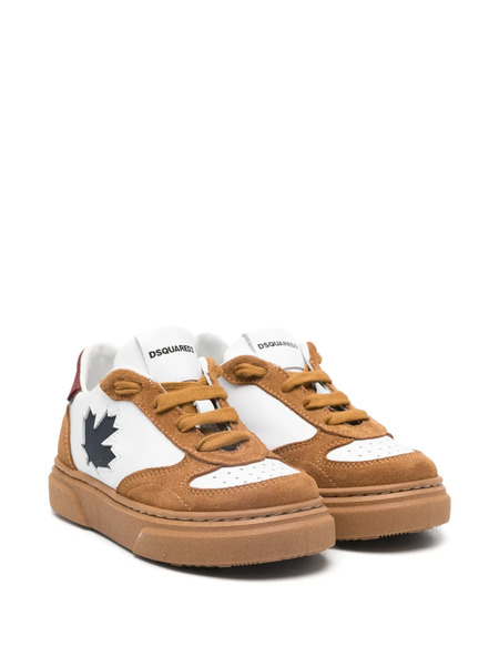  Dsquared2 Kids Leaf-embellishment Sneakers - White 