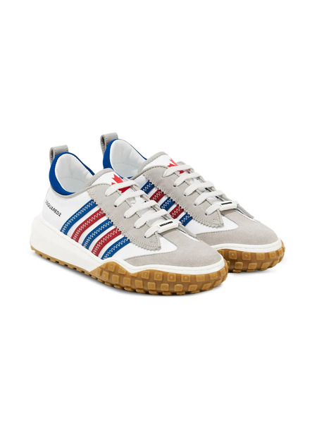 Dsquared2 Kids Leather Sneakers - White 