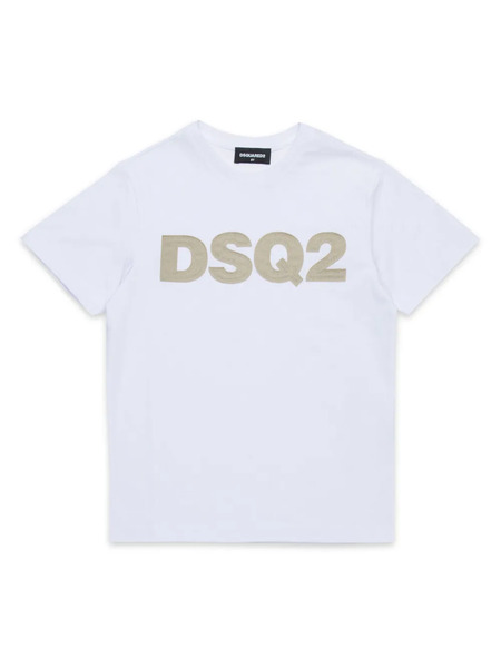  Dsquared2 Kids Logo-appliqué T-shirt - White 
