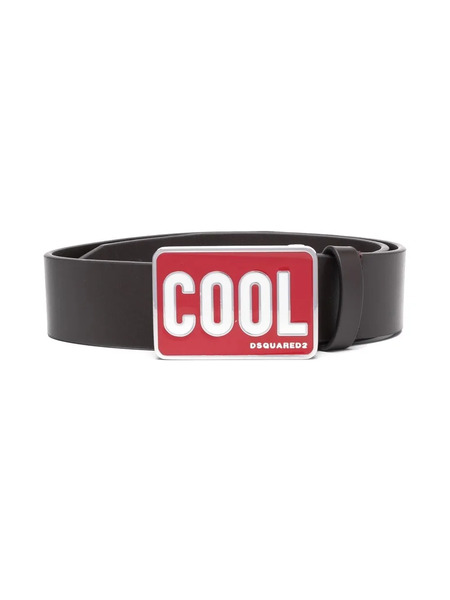  Dsquared2 Kids Logo-buckle Leather Belt - Brown 