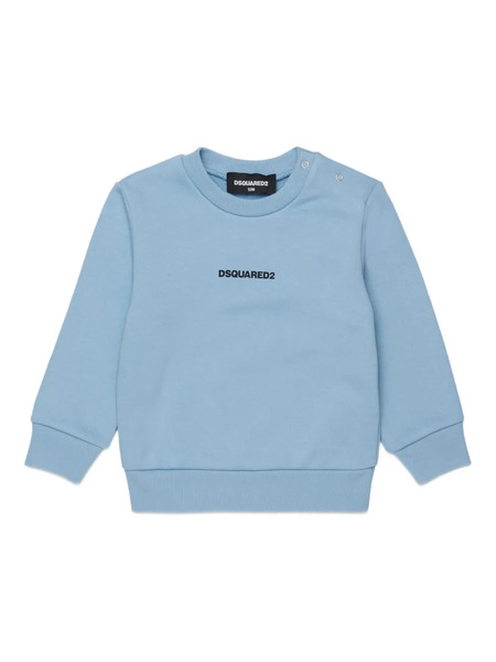  Dsquared2 Kids Logo Crew-neck Sweatshirt - Blue 