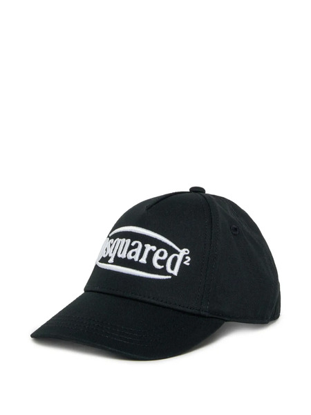  Dsquared2 Kids Logo-embroidered Cap - Black 