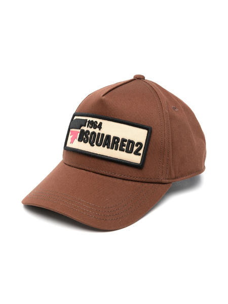  Dsquared2 Kids Logo-patch Cotton Cap - Brown 
