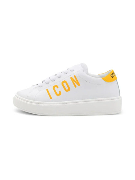  Dsquared2 Kids Logo Platform Sneakers - White 