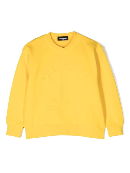  Dsquared2 Kids Logo-print Cotton Sweatshirt - Yellow 