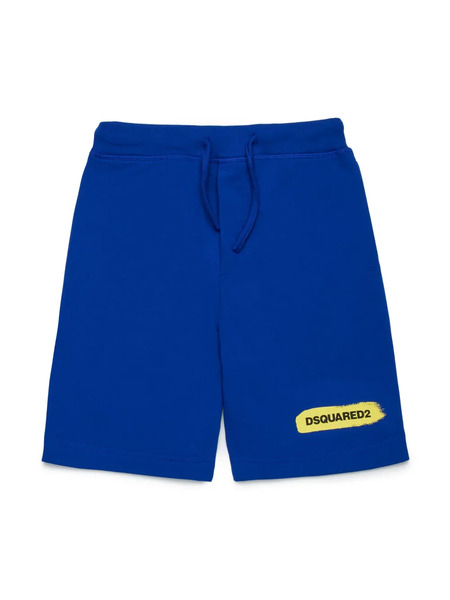  Dsquared2 Kids Logo-print Fleece Track Shorts - Blue 